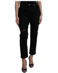 Dolce & Gabbana - Cropped Jeans - Lyst