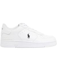 Ralph Lauren - Baskets Masters Court En Cuir - Lyst