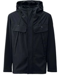 C.P. Company - Jassen ,Blauw Goggle Jack Met Verborgen Bril - Lyst
