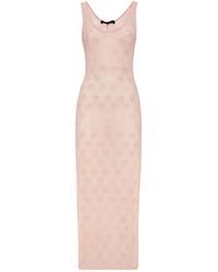 Philipp Plein - Lange Jurk Monogram Strass - Lyst