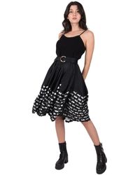 JW Anderson - Pfeilsaum camisole kleid schwarz offwhite - Lyst