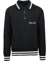 Balmain - Polo Van Gebreide Stof - Lyst