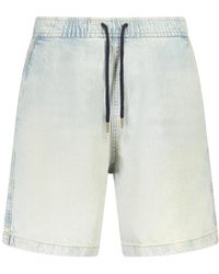 Guess - Korte Broeken ,Blauw ,Bermuda - Lyst