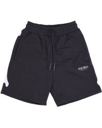PHOBIA ARCHIVE - Korte Broeken ,Zwart ,Katoen Skeleton Print Shorts - Lyst