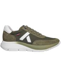 Callaghan - Grüne Sneaker Aus Wildleder Und Textil - Lyst