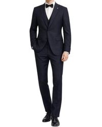 Bharnaba - Kostuums ,Blauw ,Tweed Ab 7200 Tweedelig Pak - Lyst