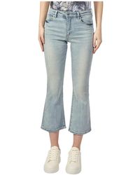 ARMANI EXCHANGE - Cropped Jeans - Lyst