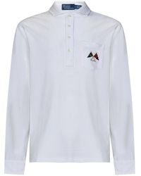 Polo Ralph Lauren - Weiße polo t-shirts und polos mit vorderer verschlussleiste - Lyst