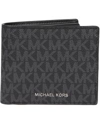 Michael Kors - Portafoglio con motivo logo e scomparti per carte - Lyst