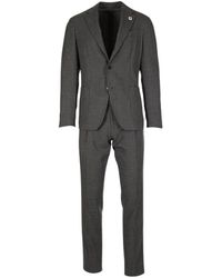 Lardini - Kostuum Van Stretch Wol - Lyst