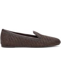Brunello Cucinelli - Loafers Aus Raffiabast - Lyst