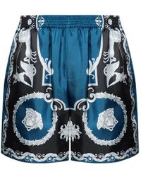 Versace - Silk Shorts - Lyst