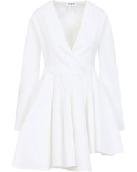 Alaïa - Elegantes Weißes Kleid Für Frauen - Lyst