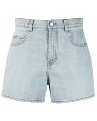 Short en Drill de coton bio Marni en coloris Neutre Femme Vêtements Shorts Mini shorts 