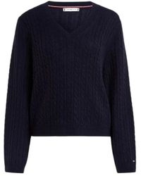 Tommy Hilfiger - V-Neck Knitwear - Lyst