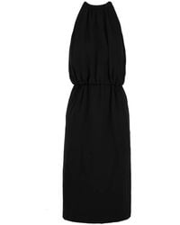 Aspesi - Kleedjes ,Zwart ,Polyester Elegante Zwarte Jurk Model 2906 - Lyst