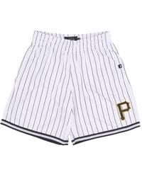 '47 - Fitness ,Wit ,Polyester Pinstriped Grafton Shorts - Lyst