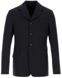 Jil Sander - Jassen ,Blauw ,Wol Wollen Blazer - Lyst