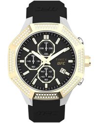 Timex - Accessoires ,Zwart ,Synthetisch Sporthorloge Met Band - Lyst
