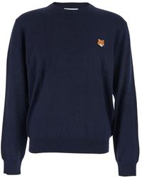 Maison Kitsuné - Round-Neck Knitwear - Lyst