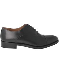 Calce - Schwarze Lederschuhe Für Herren Schnürung - Lyst
