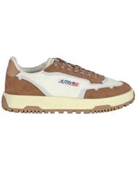 Autry - Schoenen ,Veelkleurig ,Leer Sneakers Van Mesh En Leer Met Suède - Lyst