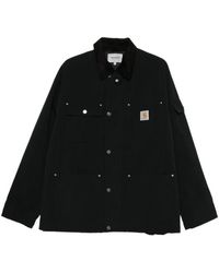 Carhartt - Jassen ,Zwart ,Corduroy-Collar Patch Pocket Jacket - Lyst
