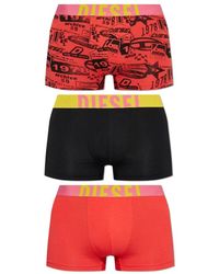 DIESEL - Ondergoed ,Veelkleurig ,Katoen Driepers-Pack Boxer Briefs - Lyst