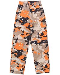 Huf - Broeken ,Veelkleurig ,Katoen Camo Skate Pant X-Girl Samenwerking Broek - Lyst