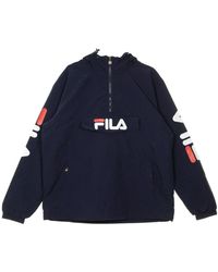 Fila - Schwarzer Iris Herren Windbreaker Slip-On - Lyst
