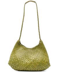 Dragon Diffusion - Olivgrüne Geflochtene Leder Schultertasche - Lyst