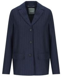 Max Mara - Pinstripe Single-Breasted Blazer - Lyst