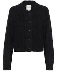 Part Two - Dunkelblauer cardigan mit knopfverschluss - Lyst