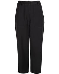 Donna Abbigliamento da Pantaloni casual Pantalone di Calvin Klein in Nero eleganti e chino da Pantaloni capri e cropped 