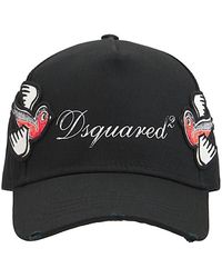 DSquared² - Accessoires ,Zwart ,Katoen Cappello - Lyst