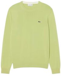 Lacoste - Baumwollpullover Mit Rundhalsausschnitt - Lyst