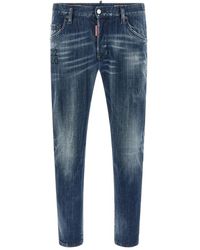 DSquared² - Jeans ,Blauw ,Katoen Skater Jeans - Lyst