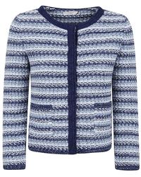Charlott - Truien & Vesten ,Blauw ,Blauwe Jas Voor Vrouwen - Lyst