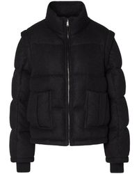 CLOEYS - Jassen ,Zwart ,Polyester Gebreid Gewatteerd Jack Vest Zwart - Lyst