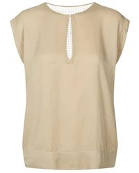 Rabens Saloner - Overhemden ,Elegante Rosalyn Blouse Met Kant Detail - Lyst