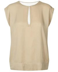 Rabens Saloner - Overhemden ,Elegante Rosalyn Blouse Met Kant Detail - Lyst