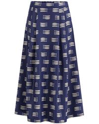 Marella - Rokken ,Blauw ,Midi Skirts - Lyst