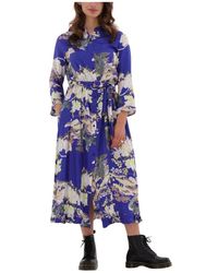 Lolly's Laundry - Harper Dress Blaues Midi-Kleid - Lyst
