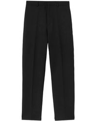 Jil Sander - Schwarze Woll-Slim-Fit-Hose - Lyst