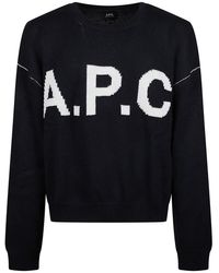 A.P.C. - Round-Neck Knitwear - Lyst