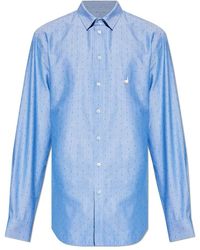 Moschino - Overhemden ,Blauw ,Katoen Shirt Met Patroon - Lyst