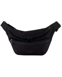 Y-3 - Schwarze Gürteltasche Mit Verstellbarem Gurt - Lyst