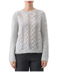 Le Tricot Perugia - Round-Neck Knitwear - Lyst