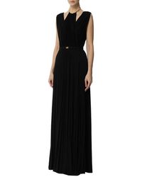 Elisabetta Franchi - Carpet Kleid Aus Lurex-Jersey Mit Gürtel - Lyst