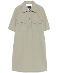 A.P.C. - Selia Mini Jurk - Lyst